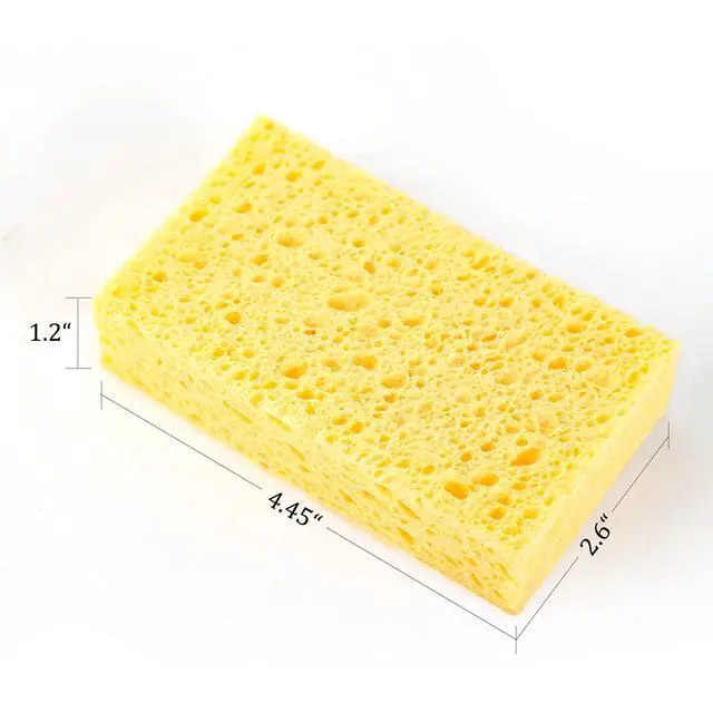 Alt view image 7 of 7 - Cellulose Sponges,Heavy Duty Scrub Kitchen Sponge,Clean Tough Messes Without Scratching Sponges Kitchen(6 Pack, Thick)
