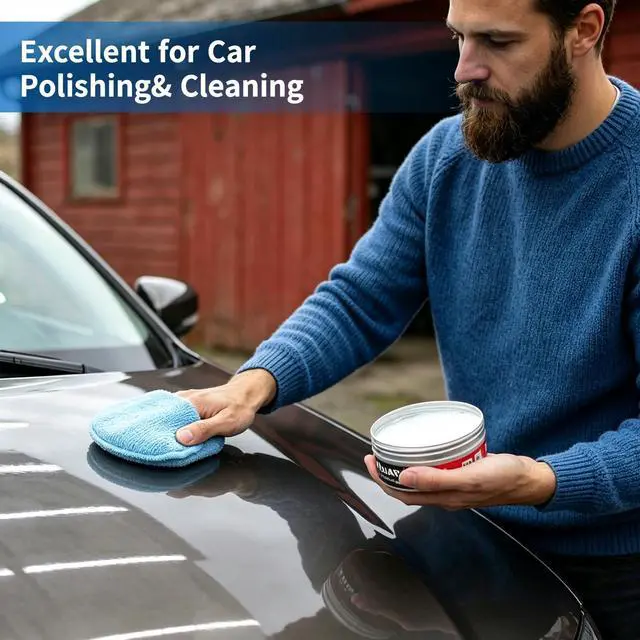 Alt view image 5 of 7 - Car Wax Buffing Pads with Finger Pocket, 6PK Microfiber Wax Applicator Pads, Versatile Sponge Pads for Polishing and Cleaning, No Scratches Detailing Supplies for Car, 5-Inch