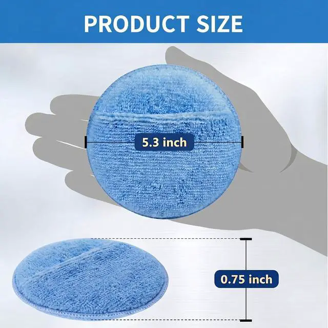 Alt view image 2 of 7 - Car Wax Buffing Pads with Finger Pocket, 6PK Microfiber Wax Applicator Pads, Versatile Sponge Pads for Polishing and Cleaning, No Scratches Detailing Supplies for Car, 5-Inch