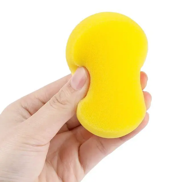 Alt view image 7 of 7 - 6 Pcs Pottery Sponges, Round Painting Sponge 3inch Yellow Artist Sponges Craft Clay Sponge Watercolor Sponges for Face Painting Pottery Ceramics Art Crafts