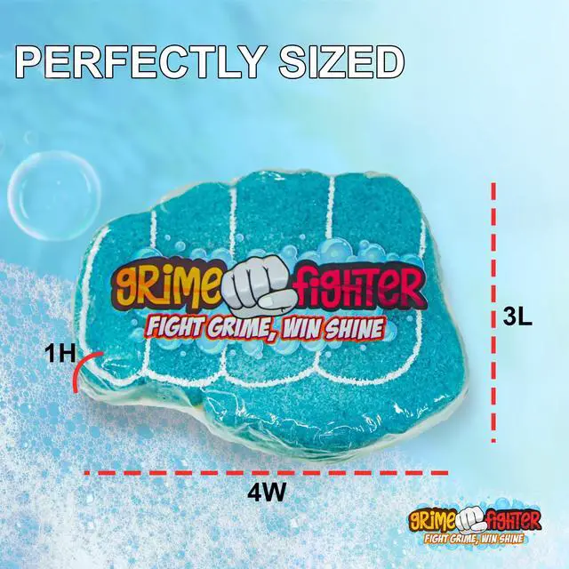 Alt view image 7 of 7 - Degreaser Dish Soap Infused Cleaning Sponge, Activates with Water, 2 Pack, Non Scratch, Ergonomic, Fresh Citrus Orange Scent