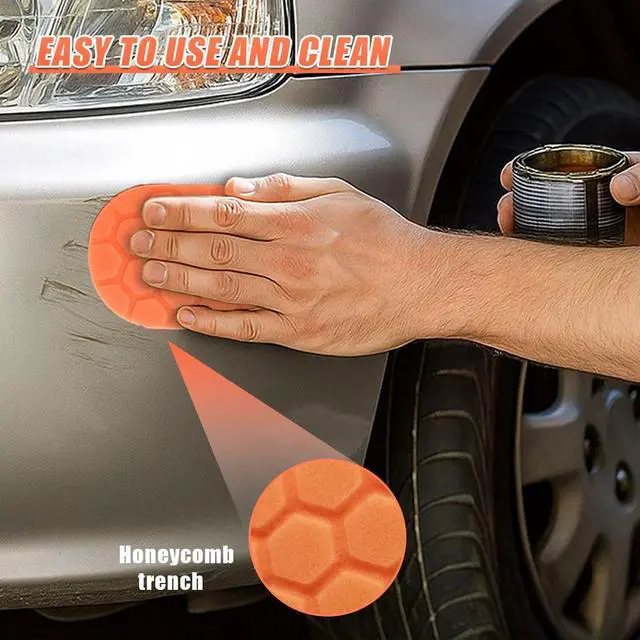 Alt view image 5 of 6 - 3PCS Hand Applicator Pad Kit, Universal Easy Grip Auto Tire Waxing Foam Sponge Pads, Reusable Soft Car Tire Shine Polishing Pad for Vehicle Wheel Detailing (Multicolor)