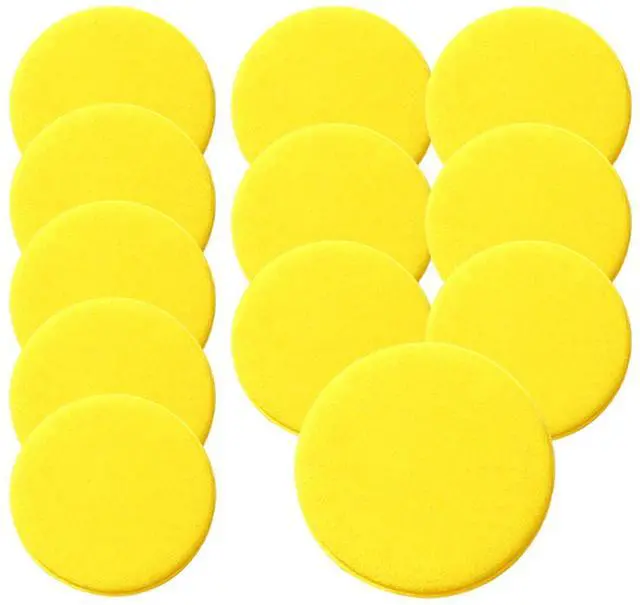 Main image of Car Wax Applicator Pads, 4 Inch Round Soft Fine Polishing Foam Pads, Car Sponge Buffing Pad Auto Cleaning & Detailing Tool for Applying Dressings, Polishes, Waxes (12PCS)