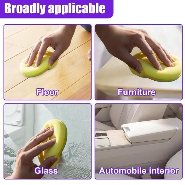 Alt view image 5 of 6 - Car Wax Applicator Pads, 4 Inch Round Soft Fine Polishing Foam Pads, Car Sponge Buffing Pad Auto Cleaning & Detailing Tool for Applying Dressings, Polishes, Waxes (12PCS)