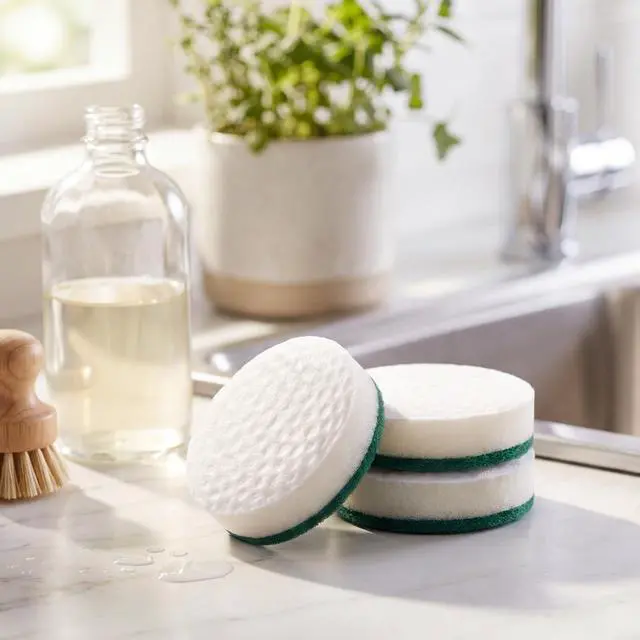 Alt view image 6 of 7 - 3 Pack Golf Ball Dish Sponge Set, Fun Kitchen Gift for Men & Golf Lovers, Inspired Cleaning Sponges Dual-Sided Non-Scratch Scrub for Birthday, Father's Day, Christmas Novelty, Kitchen