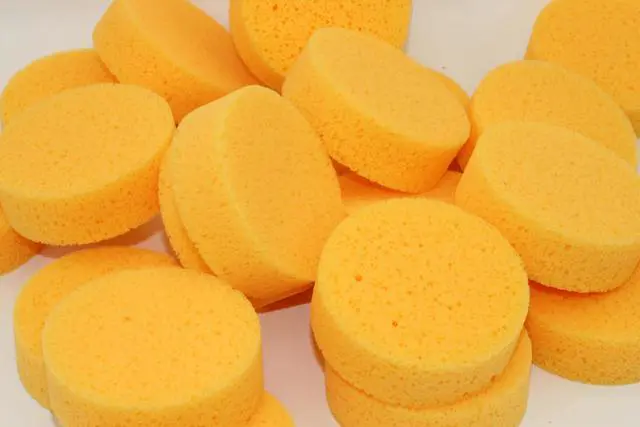 Alt view image 5 of 5 - 3 Inch Round Synthetic Sponges for Crafts, Painting, Pottery, Face Painting, Watercolors & Horse Tack Cleaning | 6 Pack