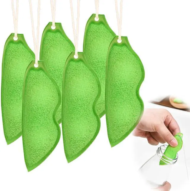 Main image of Magic Beans Bottle Cleaner, Reuseable Bean Bottle Cleaning Sponge, Heat Resistance Bottle Sponge for Internal Cleaning of Small Mouth (6PCS)