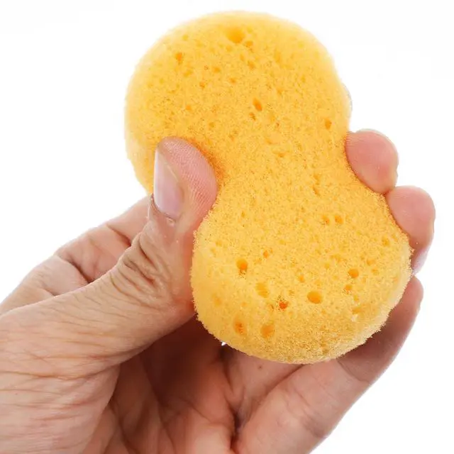 Alt view image 7 of 7 - 6 PCS Clay Sponges Elasticity Pottery Sponges Round Cleaning Soap Sponge Soft Yellow Artists Sponge for Kitchen Shoes Leather Care Painting
