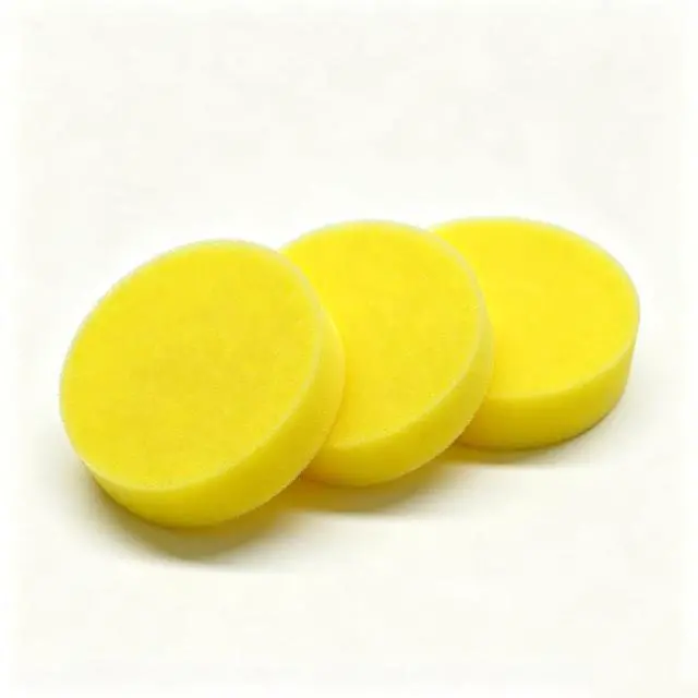 Main image of Car Wash Sponges, Round Soft Non-Scratch Car Wax Applicator Pads, Multi-Purpose Auto Detailing Cleaning Foam Applicator for Cars, SUVs, Trucks (3PCS)