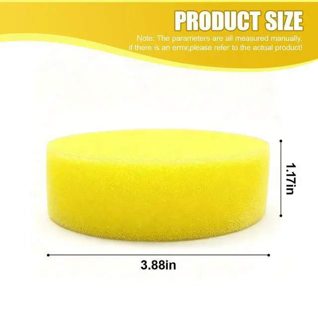 Alt view image 2 of 6 - Car Wash Sponges, Round Soft Non-Scratch Car Wax Applicator Pads, Multi-Purpose Auto Detailing Cleaning Foam Applicator for Cars, SUVs, Trucks (3PCS)
