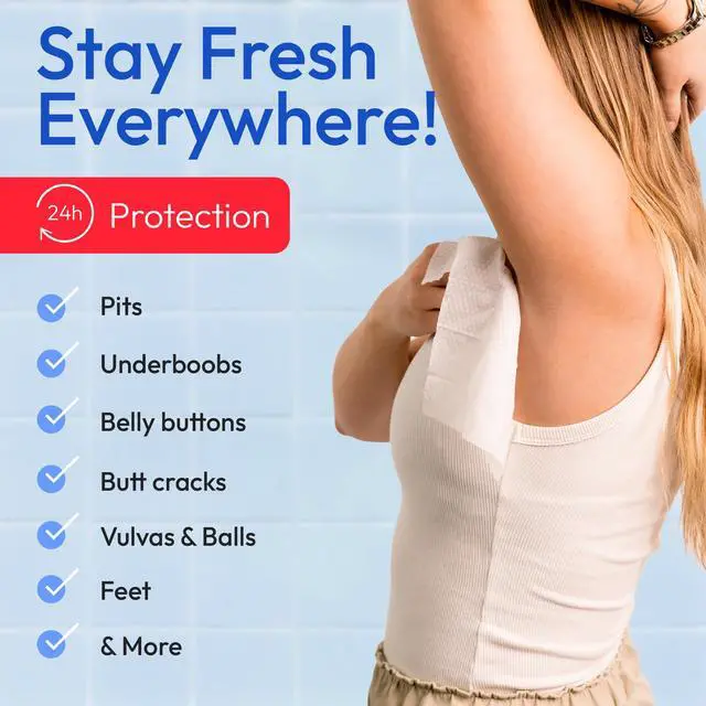 Alt view image 3 of 7 - Acidified Travel Deodorant Wipes For Women & Men - 15 Count - Fragrance Free - pH Balanced, Mini Deodorant Travel Size - Plastic-Free, Individually Wrapped Underarm Body Wipes