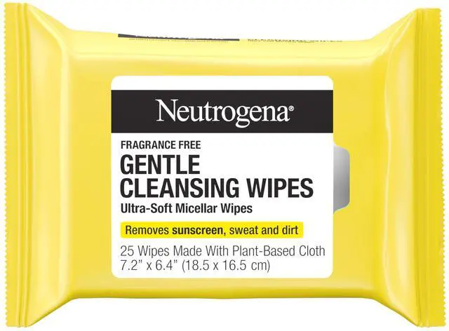 Main image of Gentle Facial Cleansing Wipes, Ultra-Soft Micellar Cleansing Wipes for Effortless Cleansing Made Gentle, Fragrance Free Face Wipes for Sensitive Skin, Hypoallergenic, 25 ct
