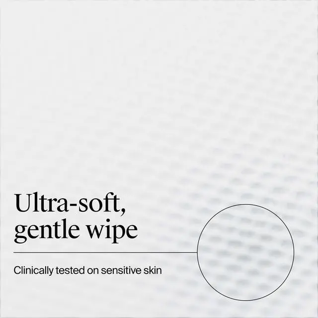 Alt view image 6 of 7 - Gentle Facial Cleansing Wipes, Ultra-Soft Micellar Cleansing Wipes for Effortless Cleansing Made Gentle, Fragrance Free Face Wipes for Sensitive Skin, Hypoallergenic, 25 ct