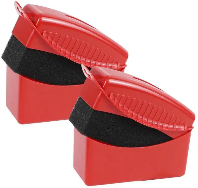 Main image of 2PCS Tire Dressing Applicator, Car Tire Applicator Dressing Shine Sponge, Reusable Tire Dressing Applicator Pads with Lid, Wheel Applicator Foam for Car Detailing Cleaning (Red)