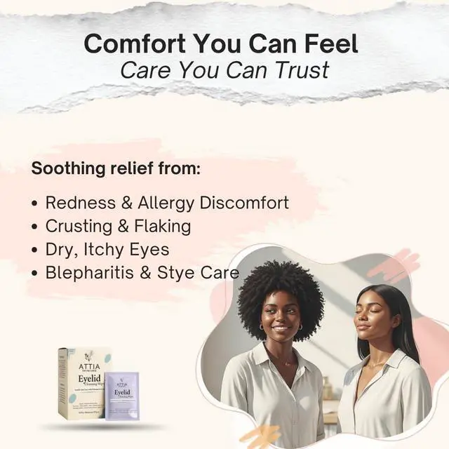 Alt view image 7 of 7 - Tea Tree Oil Eyelid Wipes, 30 Count