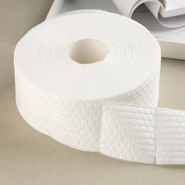 Alt view image 7 of 7 - 1000Pcs/1 Roll Lint Free Nail Wipes, Nail Polish Remover Pads, White Cotton Pads Wipes for Gel Nails, Dust Cleaning Degreasing Nail Napkins Cotton Swabs, Manicure Salon Supplies