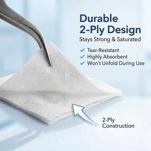 Alt view image 3 of 7 - Alcohol Prep Pads, 200-Count Sterile Alcohol Wipes Individually Wrapped, 70% Isopropyl, Medium 2-Ply Medical Grade Antiseptic Pads, Latex-Free, First Aid & Injection Prep, Gamma Sterilized