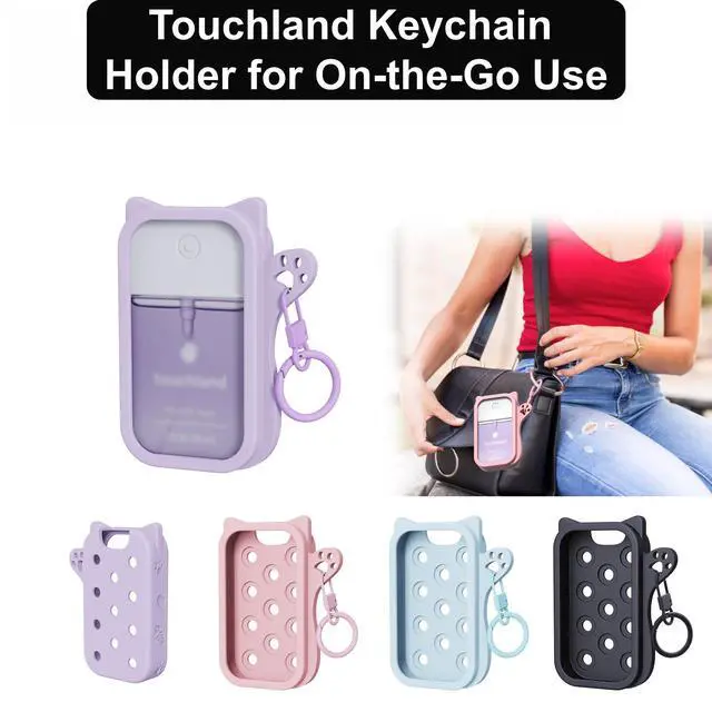 Alt view image 5 of 7 - Hand Sanitizer Case with 25 Summer Style Charms for Touchland, Blue Case
