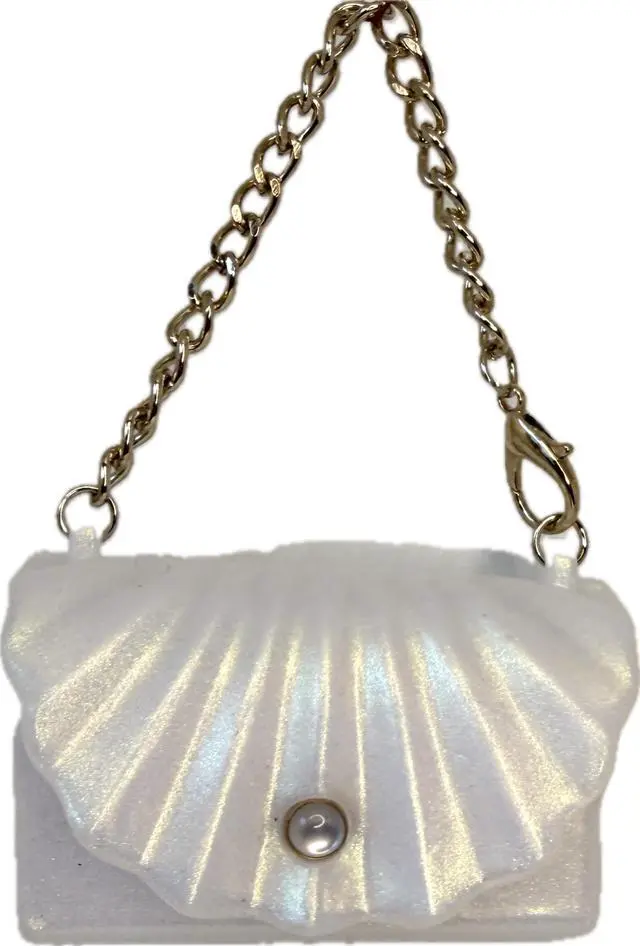 Main image of Iridescent Shell Snapcase Purse Pocketbac Hand Sanitizer Holder