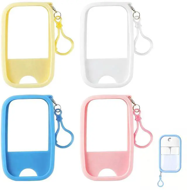Main image of Hand Sanitizer Spray Case Compatible with Wish, 4 Packs Soft Silicone Protective Cases with Keychain, Easy to Clean, Practical and Portable, NonSlip, Fit Design, Suitable for Daily Use
