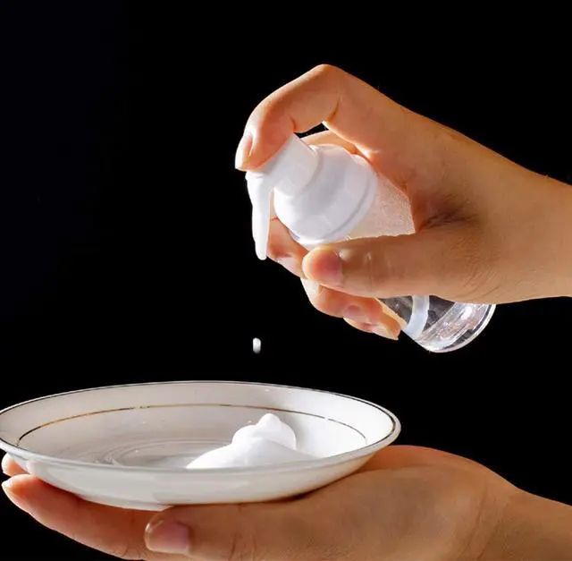 Alt view image 6 of 6 - 2 Pcs Empty Foam Pump Bottle 2oz/60ml Travel Size Plastic Pump Bottle Soap Bottle Portable Small Hand Sanitizer Dispenser Bottles, Refillable Clear Instant Foaming Bottles for Hand Lotion Shampoo