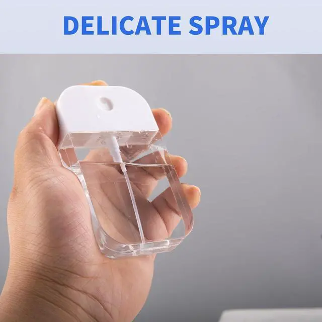 Alt view image 4 of 7 - 5 Pack Refillable Hand Sanitizer Bottles - Leakproof, Portable, and Durable Empty Spray Bottles for Liquid Hand Sanitizer, Perfect for Travel, Gym, and Home Use