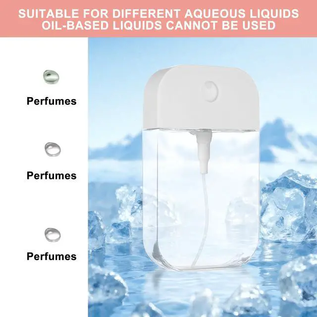 Alt view image 2 of 7 - Refillable Hand Sanitizer Spray Bottle Keychain - 1oz / 50ml Leakproof Empty Spray Bottle with Silicone Case, Funnel & Clip,Portable Mini Travel Sanitizer Holder for Purse, Pocket, Gym Bag