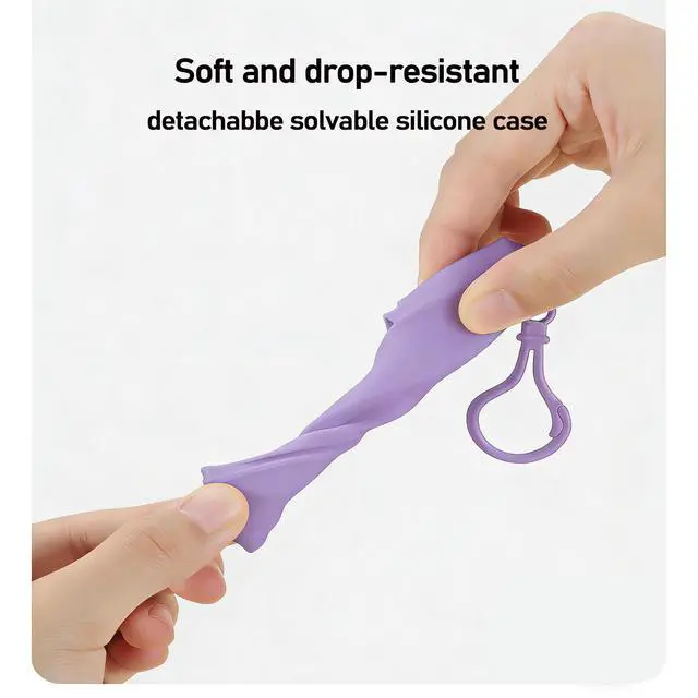 Alt view image 5 of 7 - 4Pack Silicone Case Compatible with Wish Hand Sanitizer Spray, Soft Silicone Protective Cases with Keychain