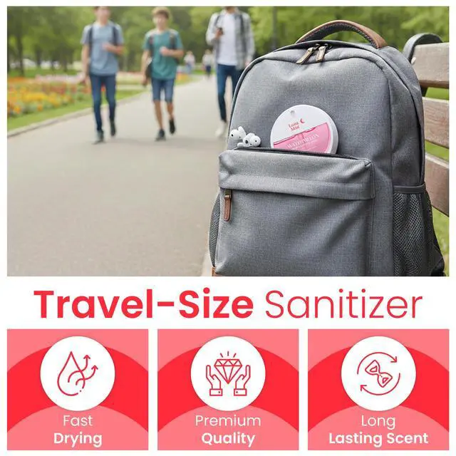 Alt view image 5 of 7 - Watermelon Hand Sanitizer Spray 1 FL OZ (30 ml) 70% Alcohol, Aloe Vera & Vitamin B5, Fast-Drying Non-Sticky Formula, Refreshing Fruity Scent Travel Size Moisturizing Hand Sanitizer