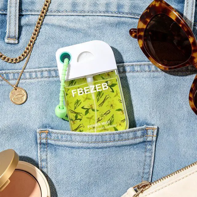 Alt view image 2 of 6 - Power Mist Hydrating Hand Sanitizer with Cute Keychain, Portable Power Sanitizer Hydrating Spray for Hand, Mini Pocket Sprayer Sanitizer for Women Teen Girl Gift (Vanilla)