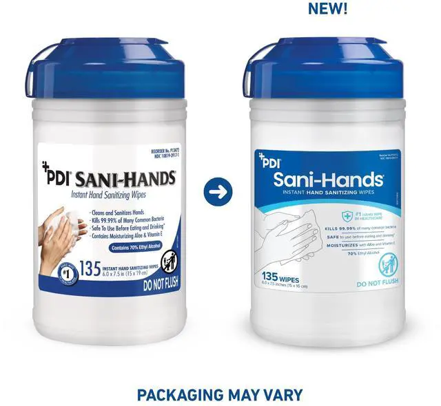 Alt view image 5 of 6 - SaniHands ALC Antimicrobial Alcohol Gel Hand Wipe, 135 Per Canister