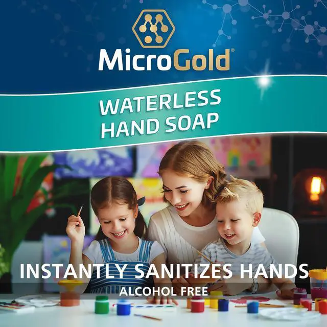 Alt view image 4 of 6 - Alcohol Free Hand Sanitizer and Waterless Foaming Antibacterial Soap Kills 99.9% of Germs, Made in the USA, 4 Fl Oz (Pack of 1)