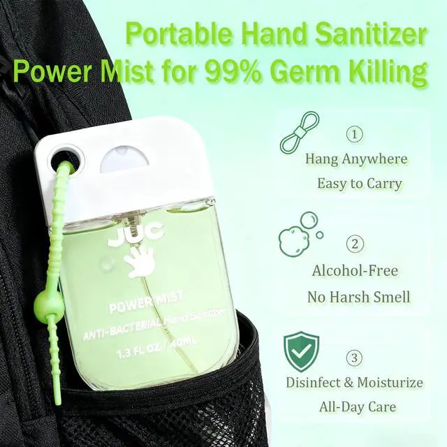 Alt view image 3 of 5 - Power Mist Hand Sanitizer Spray Mint Scent 40ML