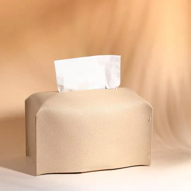 Alt view image 4 of 7 - 1Pcs Large Rectangle Tissue Box Cover, Tissue Box Holder with Bottom