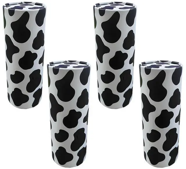 Main image of 4PCS Car Tissue Holder, Refillable Paper Napkin Holder, Portable Car Tissues Cylinder, Facial Tissue Box Travel Accessories, Tissues Boxes Container for Automotive Cup Holder (Cow)