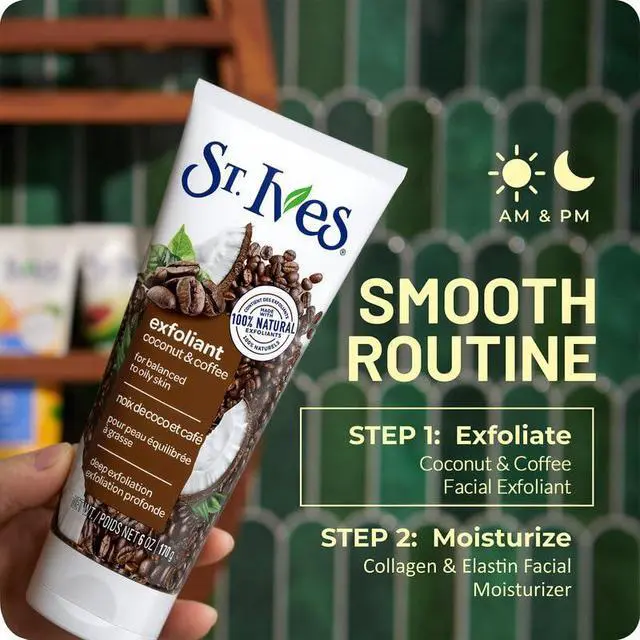 Alt view image 6 of 7 - Facial Scrub, Energizing Coconut & Coffee Deep Exfoliant for Fresh, Glowing Skin, 6 Oz