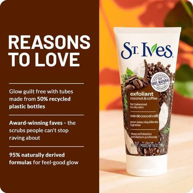 Alt view image 7 of 7 - Facial Scrub, Energizing Coconut & Coffee Deep Exfoliant for Fresh, Glowing Skin, 6 Oz