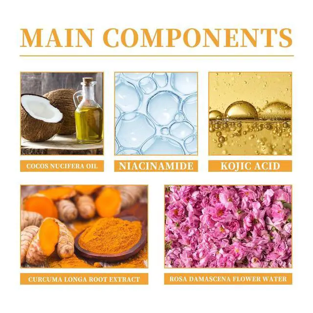 Alt view image 4 of 7 - Turmeric Glow Wash Face Wash With Brush, Deep Cleansing Scrub Exfoliating Turmeric Foaming Facial Cleanser For All Skin. (100ml)