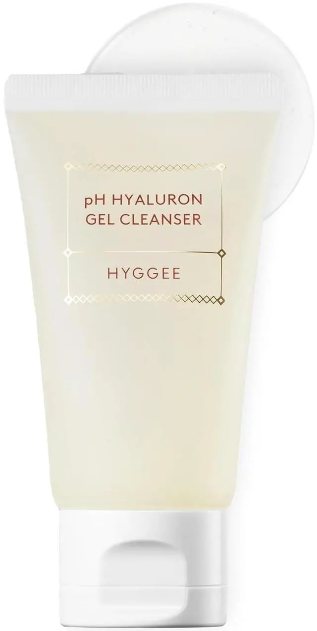 Main image of HYGGEE pH Hyaluron Gel Cleanser - Hyaluronic Acid Hydrating Face Wash - pH Balancing Formula for All Skin Types - Hypoallergenic Mild Makeup Cleansing Gel (1.69 fl.oz.)