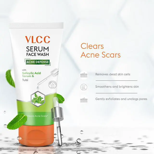 Alt view image 4 of 7 - Acne Serum Face Wash - Facial Cleanser with Salicylic Acid - Gentle Acne Face Wash for Women and Men - Tulsi Extract - 3.38 oz