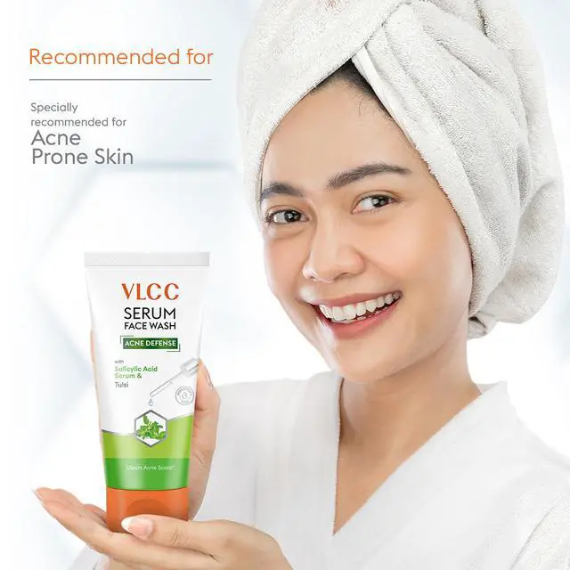 Alt view image 6 of 7 - Acne Serum Face Wash - Facial Cleanser with Salicylic Acid - Gentle Acne Face Wash for Women and Men - Tulsi Extract - 3.38 oz