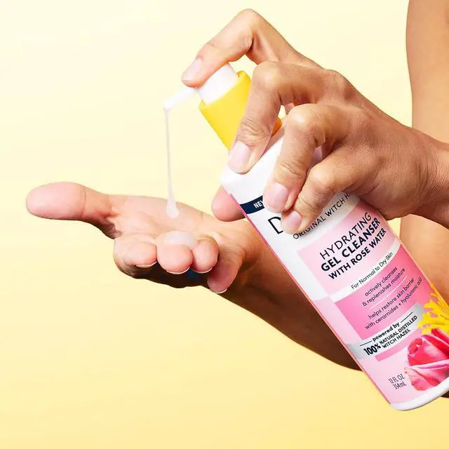 Alt view image 6 of 7 - Original Witch Hazel Hydrating Gel Facial Cleanser with Rose Water, 12 Fl Oz, For Normal to Dry Skin, Hydrates and Nourishes Skin, Helps Calm Redness, Alcohol-Free Face Wash