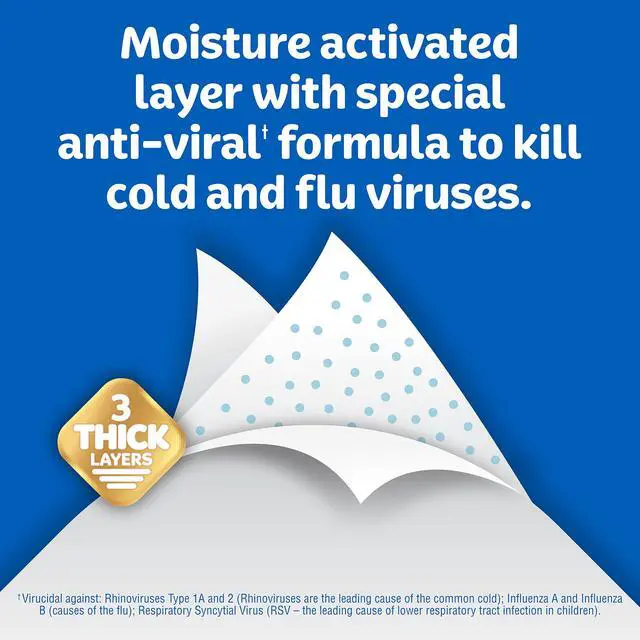 Alt view image 4 of 5 - Anti-Viral Facial Tissue, 3-Ply, 1 cube box, 55 Sheets (Pack of 1)