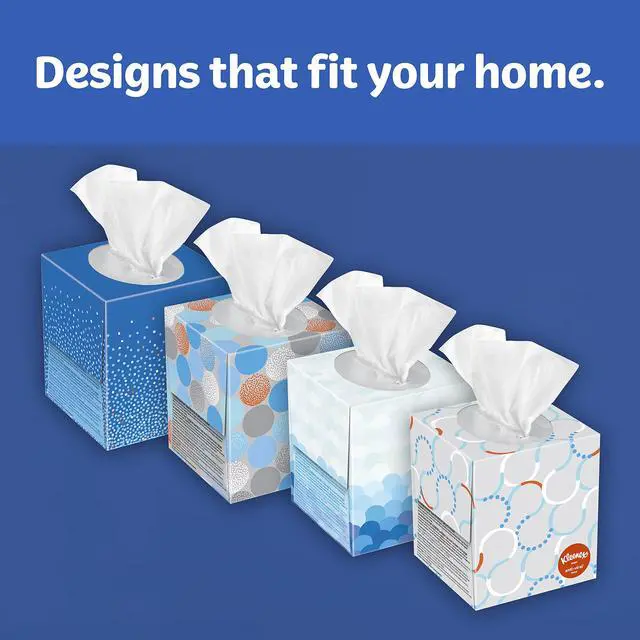Alt view image 5 of 5 - Anti-Viral Facial Tissue, 3-Ply, 1 cube box, 55 Sheets (Pack of 1)
