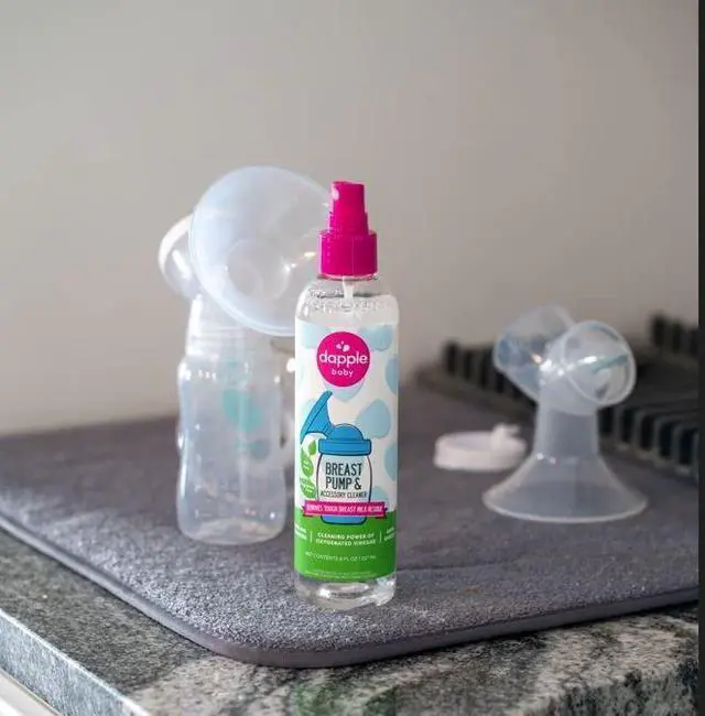 Alt view image 4 of 7 - Breast Pump & Accessory Cleaner, Unscented, Hypoallergenic, Oxygenated Vinegar Formula, Removes Milk Residue, 8 fl oz, 1 Count