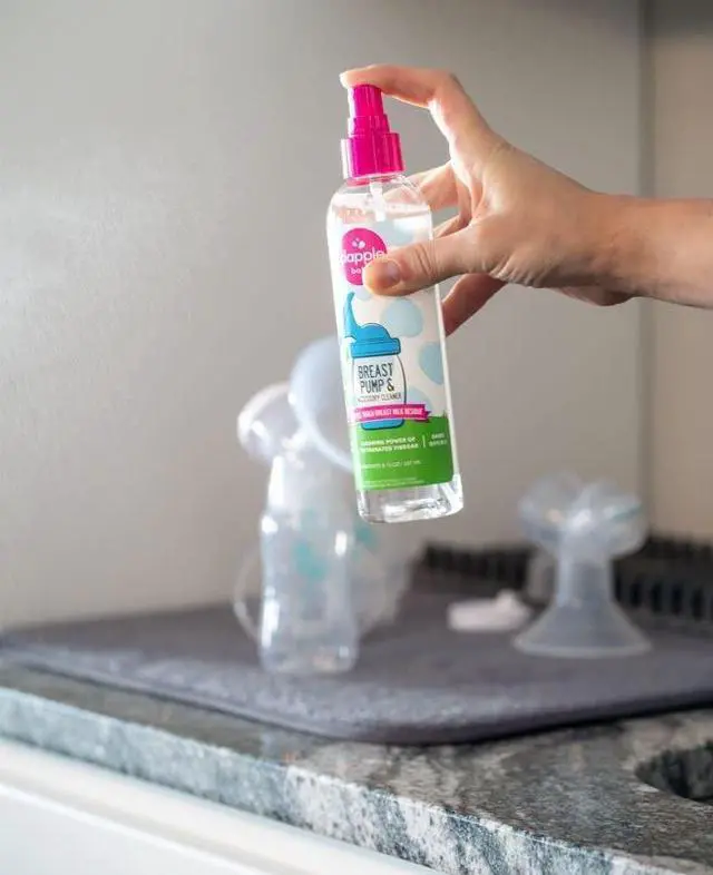 Alt view image 5 of 7 - Breast Pump & Accessory Cleaner, Unscented, Hypoallergenic, Oxygenated Vinegar Formula, Removes Milk Residue, 8 fl oz, 1 Count
