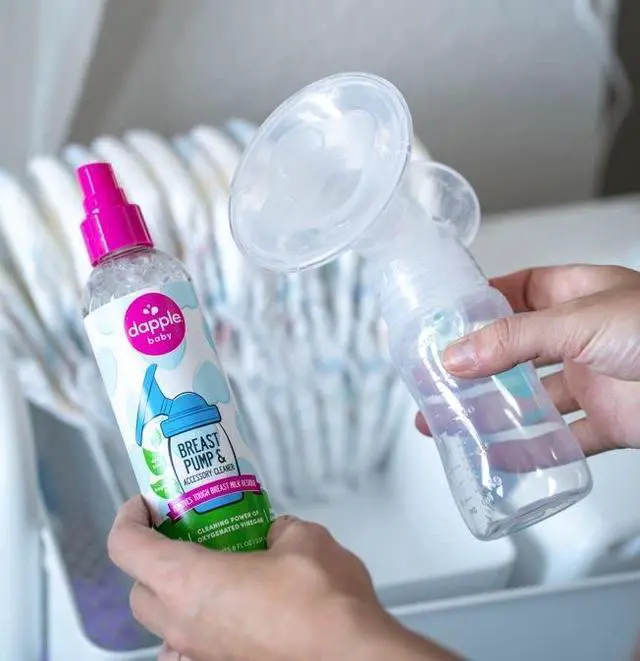 Alt view image 6 of 7 - Breast Pump & Accessory Cleaner, Unscented, Hypoallergenic, Oxygenated Vinegar Formula, Removes Milk Residue, 8 fl oz, 1 Count