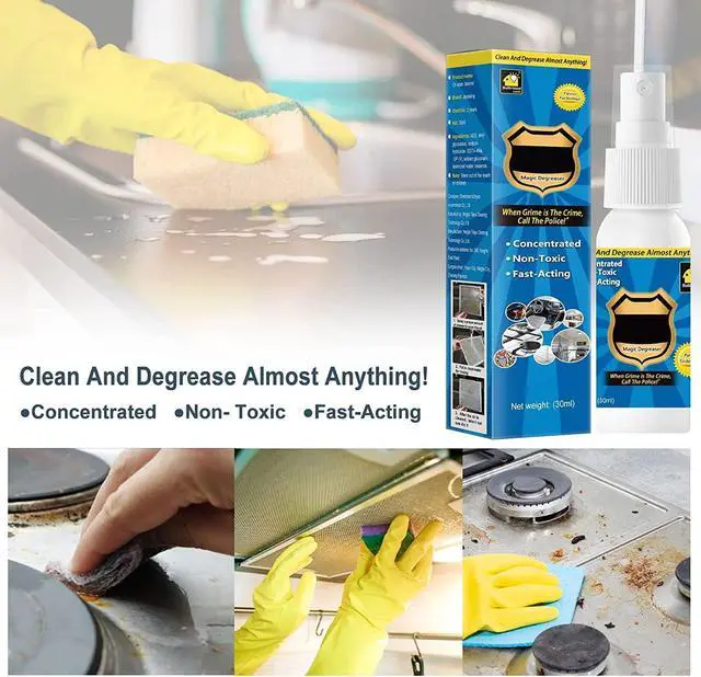 Alt view image 5 of 7 - 2 PCS Magic Degreaser Cleaner Spray, Magic Degreaser All Purpose Cleaner Spray Cleaner Spray Kitchen Cleaner Spray Degreaser