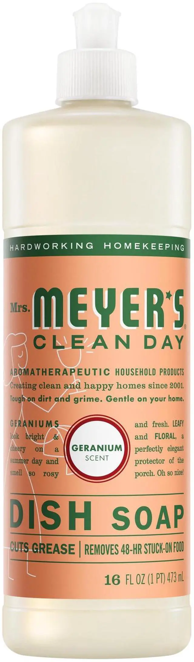 Main image of CLEAN DAY Liquid Dish Soap, Geranium, 16 Fl. Oz