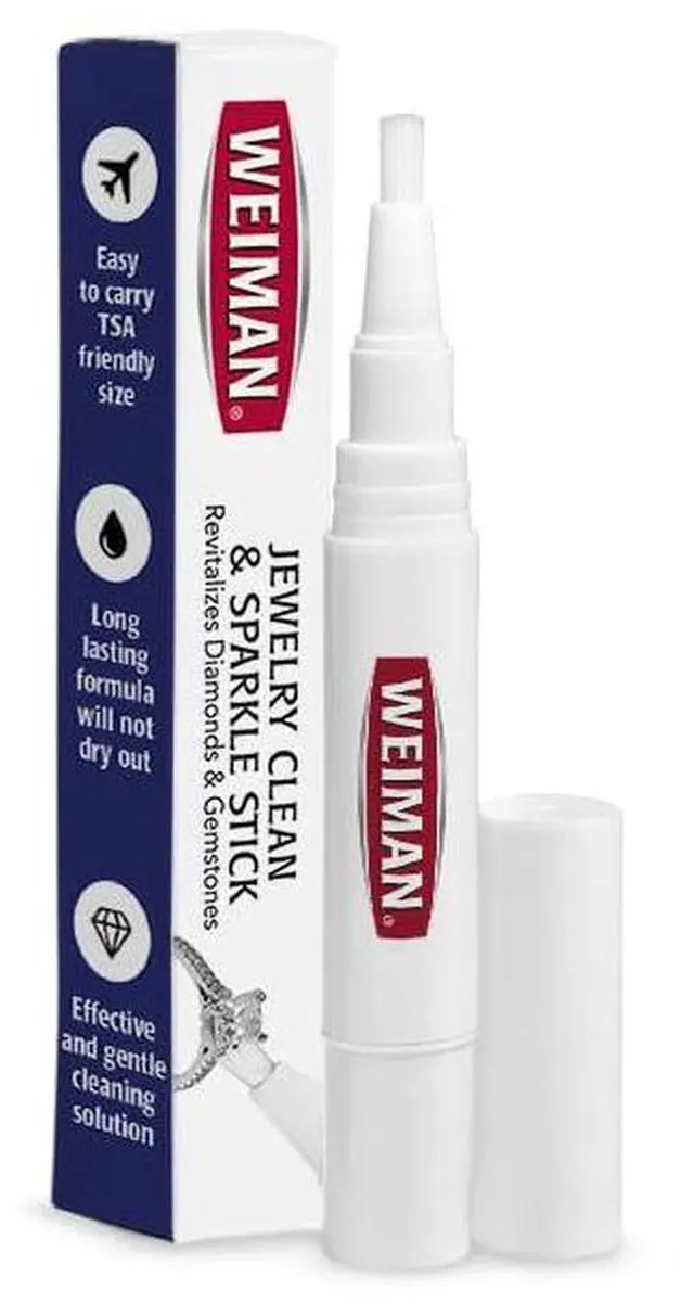 Main image of Jewelry Cleaner & Sparkle Stick - Portable, On-The-Go Cleaning for Diamond Engagement Rings, Wedding Rings, Gemstones, Necklaces, Earrings, Bracelets